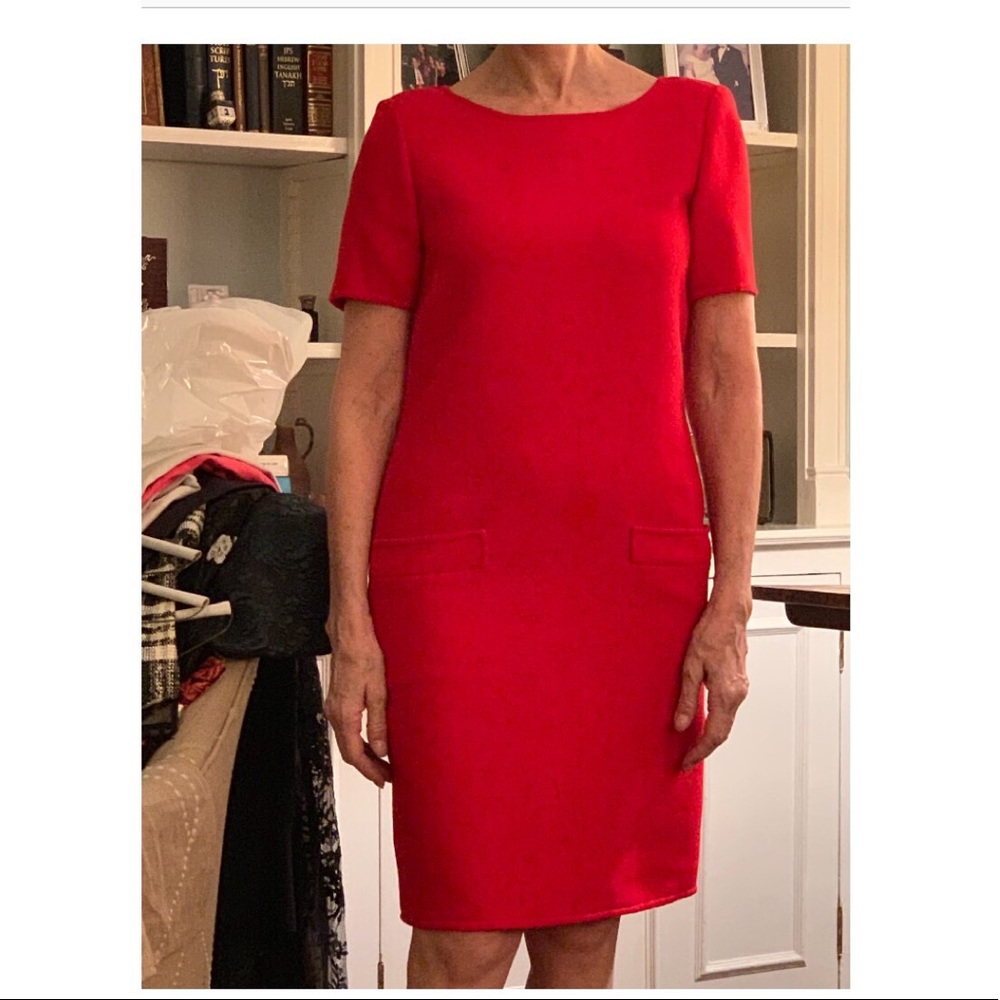 Red Oscar De La Renta dress
